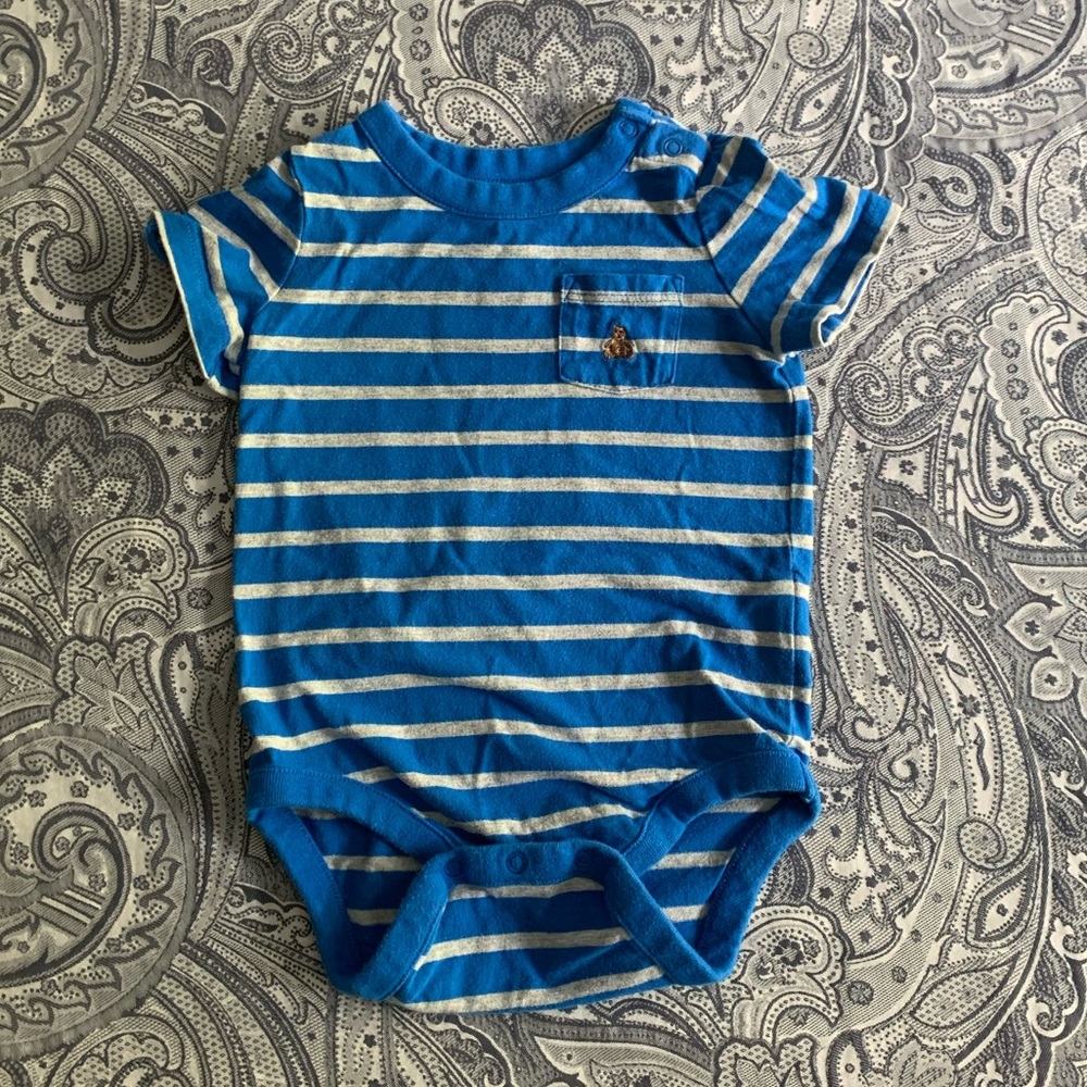 Baby GAP Striped Short-Sleeve Body Suit